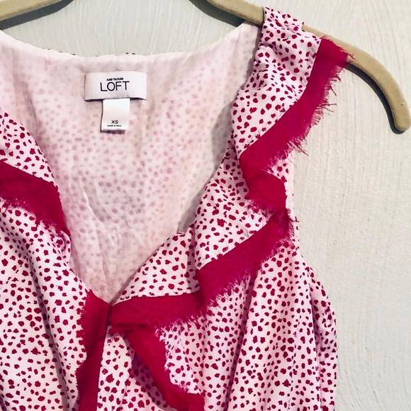 LOFT Dresses & Skirts - Ann Taylor LOFT Ruffle-Front Dress